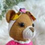 Cute Handmade Teddy Bear With Colourful Dress, thumbnail 5 of 8