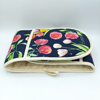 Luxury Floral Tulip And Peony Oven Gloves, 4 of 7