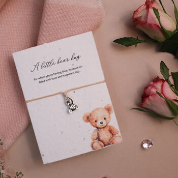 Bear Hug Seeded Card And Bracelet, 3 of 7