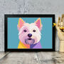 Westie Dog Portrait Illustration Art Print, thumbnail 1 of 2