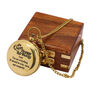 Personalised 30th Birthday Two Inch Brass Sundial Compass Gift, thumbnail 3 of 10