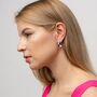 Plain U Shape Geometric Large Oval Hoop Earring, thumbnail 4 of 8
