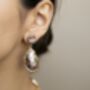 Ula 18 K Gold Plated Abalone Earrings, thumbnail 4 of 4