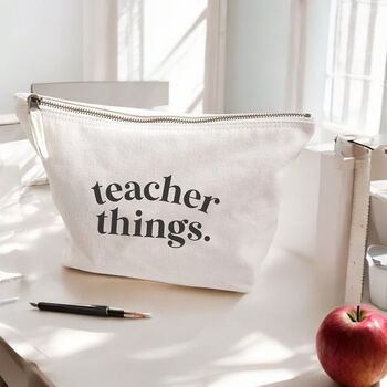 Personalised Teacher Canvas Pouch, 5 of 7