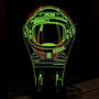 Personalised Space Helmet Neon Light Up Gaming Headphone Stand, thumbnail 5 of 5