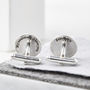Personalised Engraved Round Sterling Silver Cufflinks, thumbnail 2 of 4
