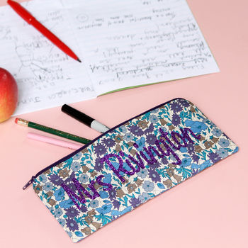 Teacher's Gift Liberty Fabric Pencil Case, 4 of 6