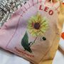 Leo Birth Flower Gift Pouch, thumbnail 4 of 8