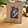 Personalised Wooden Wedding Photo Frame, thumbnail 1 of 4