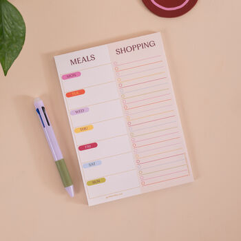 A5 Meal Planner And Shopping List | Colour Theory, 6 of 7