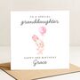 Personalised Bunny 3rd Birthday Card For Granddaughter, thumbnail 3 of 7