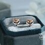 Sterling Silver Fox Head Stud Earrings, thumbnail 9 of 12