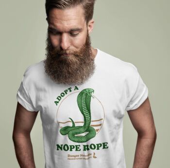 Funny Snake T Shirt, Adopt A Nope Rope, 3 of 6