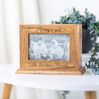 Personalised Wooden Pull Out Photo Album Holder, 3 of 4