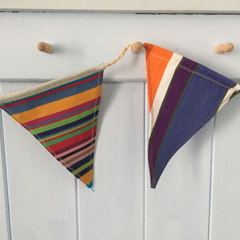Vintage Inspired Deckchair Canvas Bunting, 4 of 5