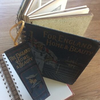 'For England Home And Beauty' Upcycled Notebook, 2 of 5