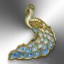 Choose Your Colour – Peacock Enamel Pin, thumbnail 12 of 12