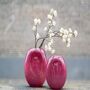 Vase Decor Ovali Red Bubbles, thumbnail 1 of 6