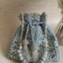 Light Blue Handcrafted Mirror Potli Bag, thumbnail 1 of 10