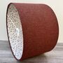 Rowan Red Tweed William Morris Willow Bough Lampshade, thumbnail 8 of 8