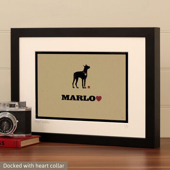 Personalised Doberman Print For One Or Two Dogs, 7 of 12