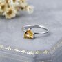Genuine Yellow Citrine Ring In Sterling Silver, thumbnail 4 of 11