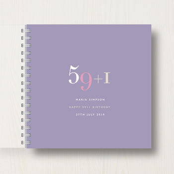 Personalised 60th Birthday Memory Book/Album, 10 of 12