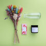 Dried Flower Posie, Candle And Chocolate Gift Set, thumbnail 4 of 9