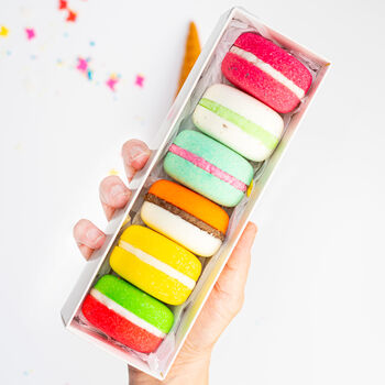 Bath Macaron Fizzer Bath Bombs, 5 of 6