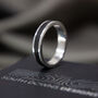 Your Own Charcoal Keepsake Memory Silver Ring, thumbnail 4 of 8