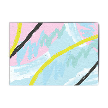 Abstract Art Personalised Plantable Notecard Set, 2 of 2