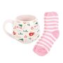 Christmas Print Mug And Socks Set, thumbnail 3 of 4