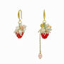 Strawberry Pearl Dangle Earrings, thumbnail 1 of 6