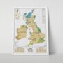 British Isles Scratch Map, thumbnail 1 of 5
