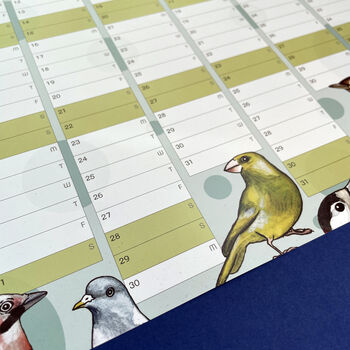 2025 Garden Birds Wall Calendar And Year Planner, 5 of 9