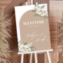 Pink Beige Custom Wedding Welcome Sign/ Foam Board, thumbnail 1 of 5