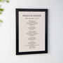 Wedding Vows Or Song Lyrics Linen Anniversary Print, thumbnail 2 of 3