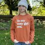 Personalised 'In My Cosy Girl Era' Autumn Sweatshirt, thumbnail 2 of 6