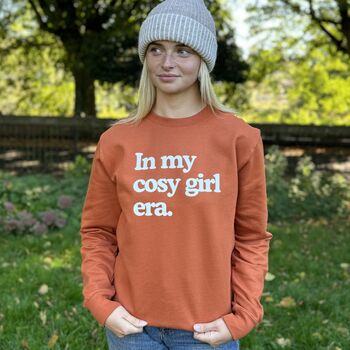 Personalised 'In My Cosy Girl Era' Autumn Sweatshirt, 2 of 6