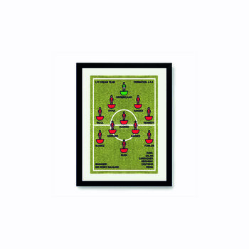 Framed 'Favourite Football Team' Print: One Colour Kit, 2 of 6