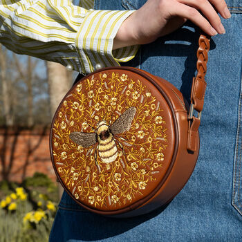 Bumble Bee Tan Circle Bag, 7 of 7