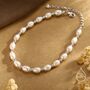 Freshwater Pearl Beaded Bracelet In Sterling Silver, thumbnail 1 of 12
