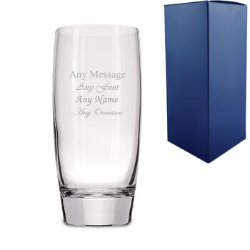 Personalised Michelangelo High Ball Glass In Box, 2 of 5