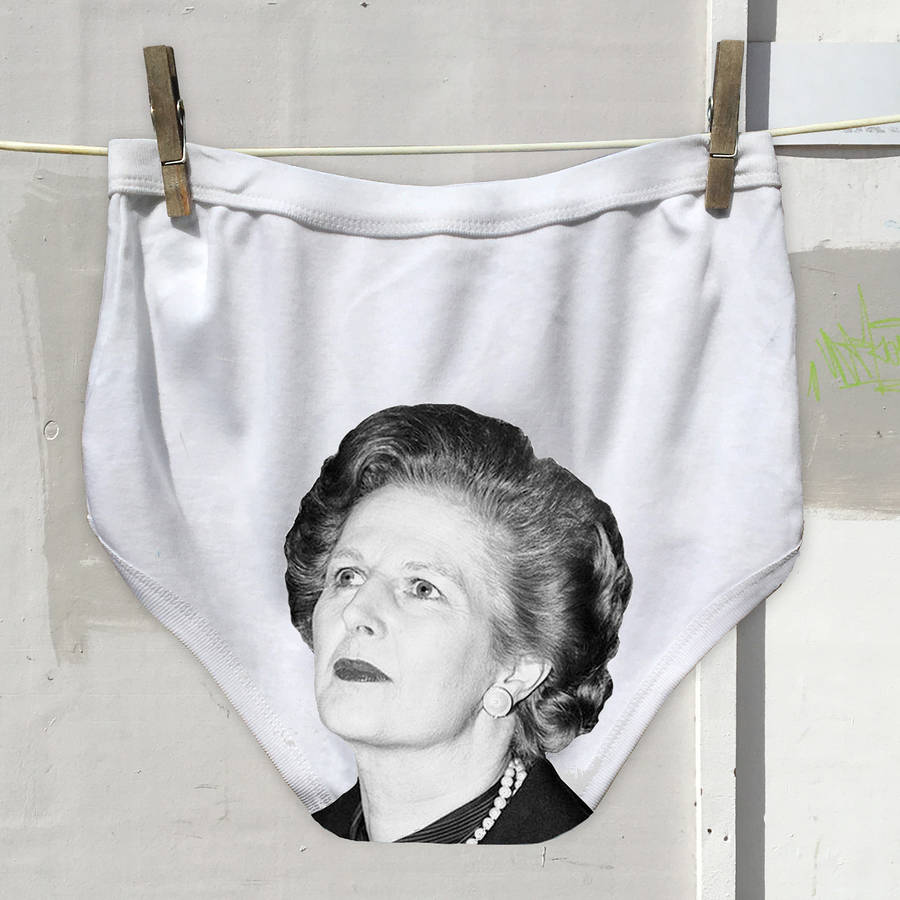 Political Underwear Margaret Thatcher