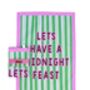 Lets Have A Midnight Feast Tea Towel, thumbnail 1 of 5