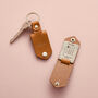 Personalised Leather Case Photo Keyring With Calendar, thumbnail 2 of 5