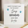 Grandad Fathers Day Card From The Dog, thumbnail 1 of 7