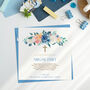 Communion, Christening Or Confirmation Card Blue Rose, thumbnail 3 of 3