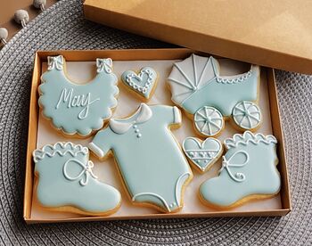 Personalised 'New Baby' Biscuit Letterbox Gift, 3 of 4