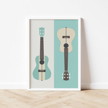 Ukulele Print | Musical Instrument Poster, 2 of 8